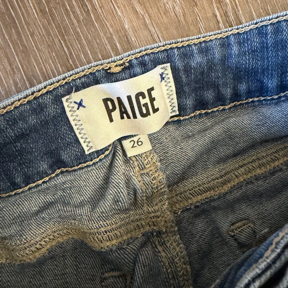 PAIGE Women's Blue Bootcut Jeans - Classic Medium Wash